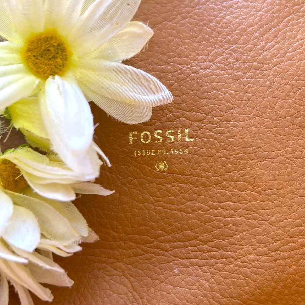 FOSSIL🍁LEATHER HOBO Shoulder Bag PURSE🤎ZB6459 Single Strap w/Pockets - Picture 2 of 13